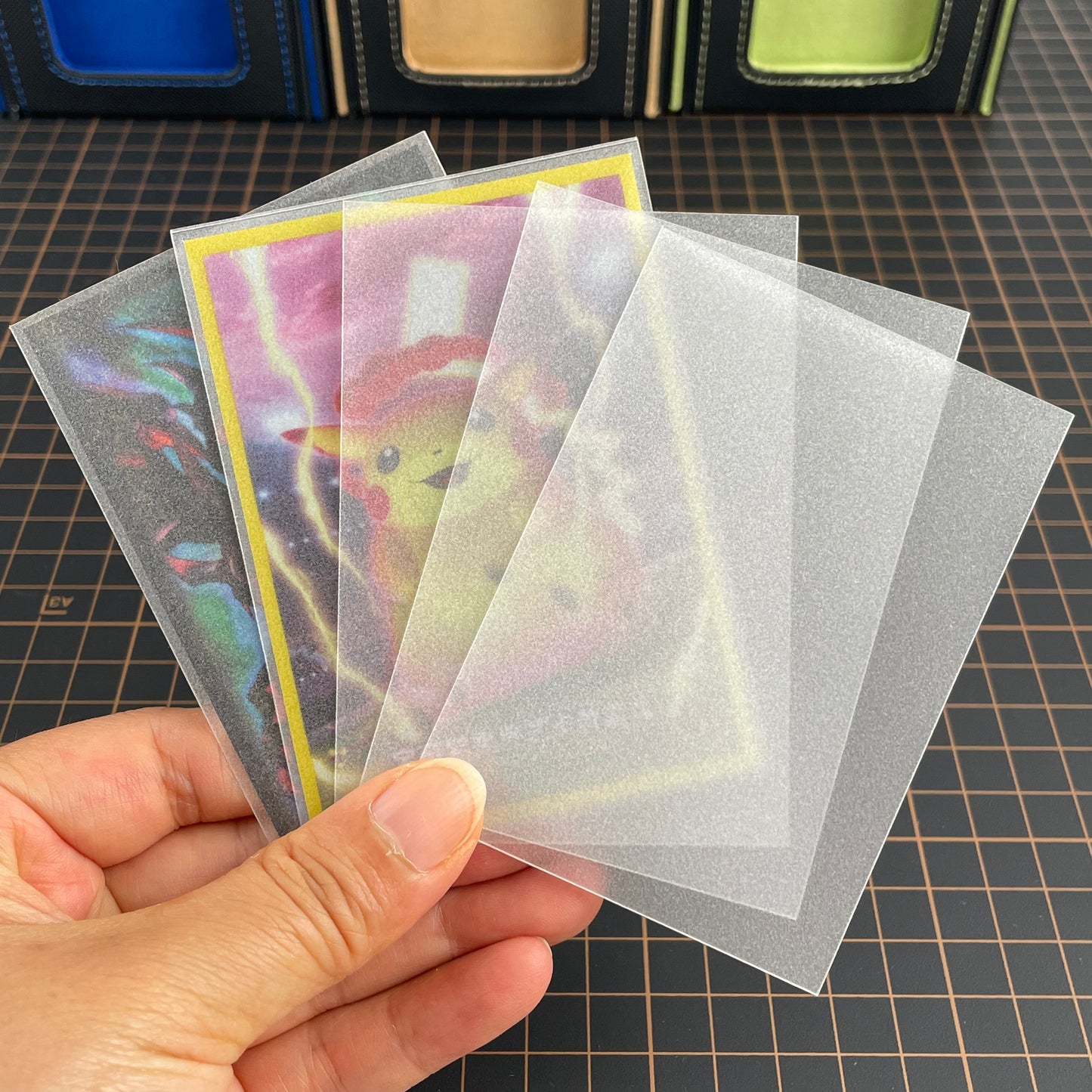 66*92mm/69*94mm Premium Clear Matte anime double Card Sleeves Trading Holder TCG Cards Protector for MTG Card Sleeves