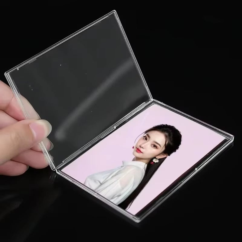 20-1Pcs Transparent Cards Holder for Trading Card Support Arcylic Triangle Card Display Stand Photo Card Protective Shell Sleeve