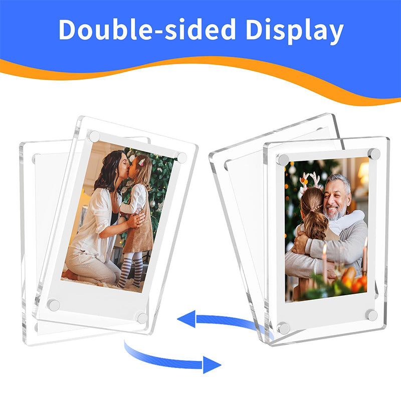 Magnetic Photo Frame 1 Set For Fujifilm Instax Mini 11 8 9 25 50 7 Film Camera Accessories Acrylic Fridge Picture Magnets