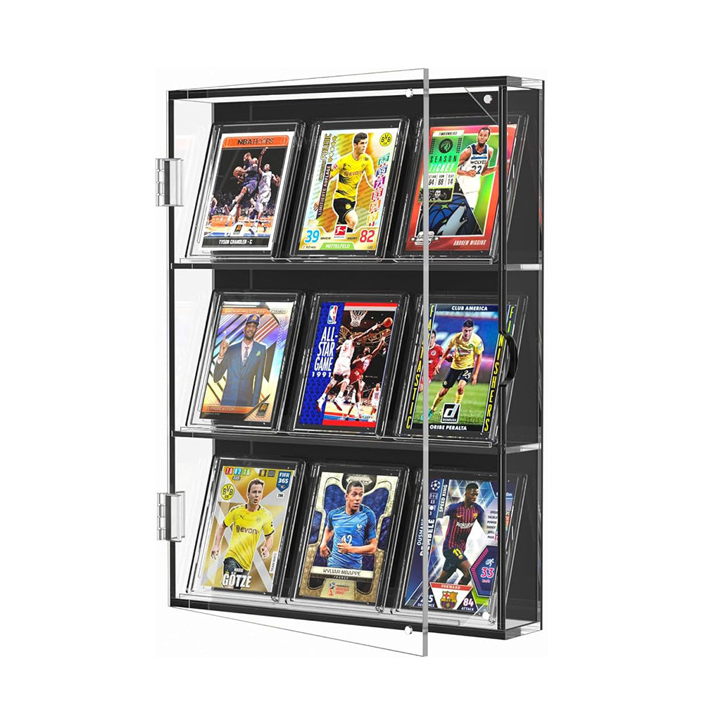 Trading Card Acrylic Display Frame, HD Hangable Graded Card Cabinet, For Sports Game Card