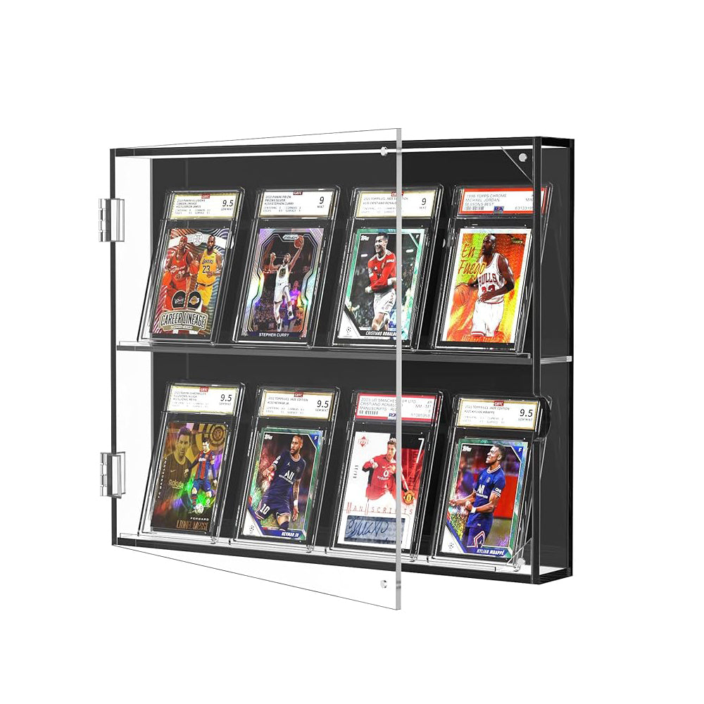 Trading Card Acrylic Display Frame, HD Hangable Graded Card Cabinet, For Sports Game Card