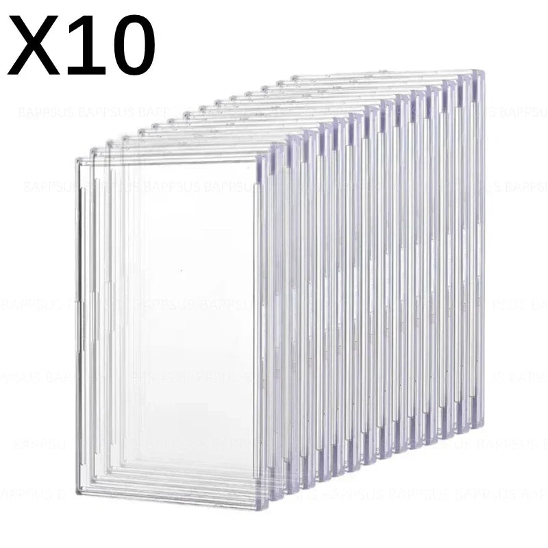 20-1Pcs Transparent Cards Holder for Trading Card Support Arcylic Triangle Card Display Stand Photo Card Protective Shell Sleeve